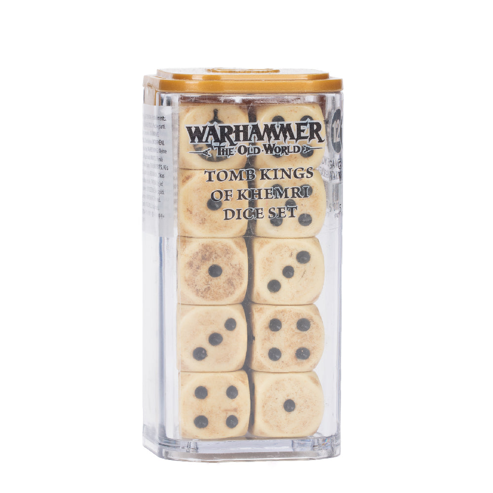 Warhammer The Old World Tomb Kings of Khemri Dice Set In Plastic Case
