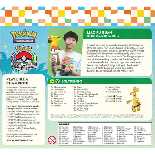 Pokémon TCG Joltdengo 2025 WC De...