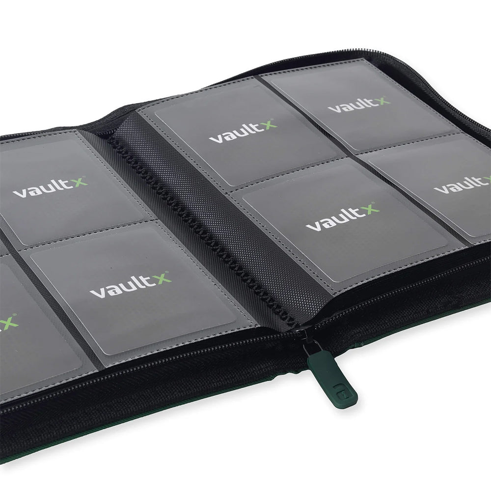 Forest Green Vaultx 4-Pocket Zip Binder