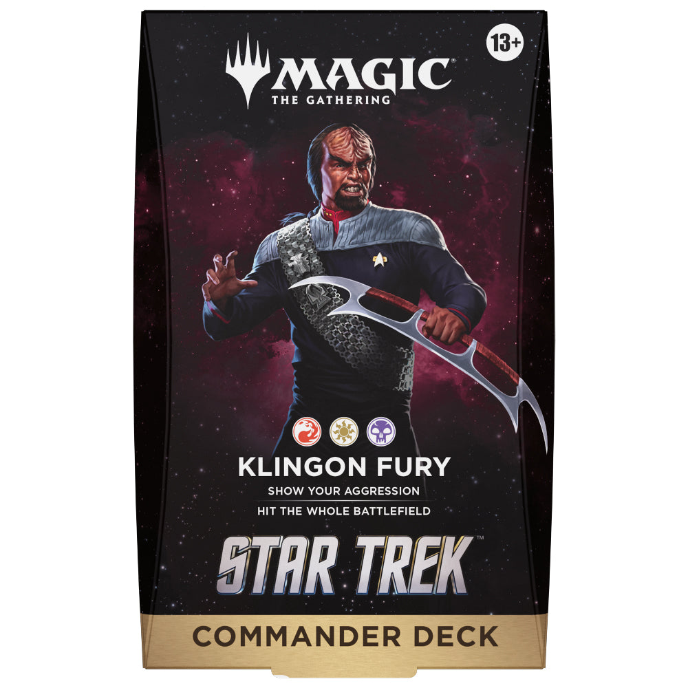 Sealed Magic! the Gathering x Star Trek Klingon Fury EDH Deck