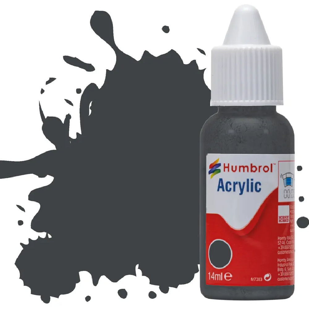Humbrol Olive Drab Matt Acrylic Hobby Paint 14ml Dropper Bottle