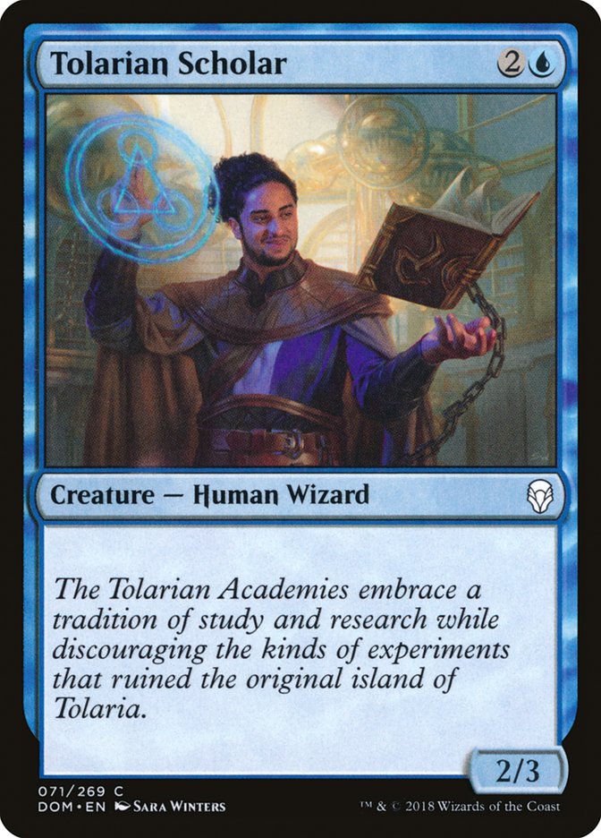Tolarian Scholar Dominaria #071