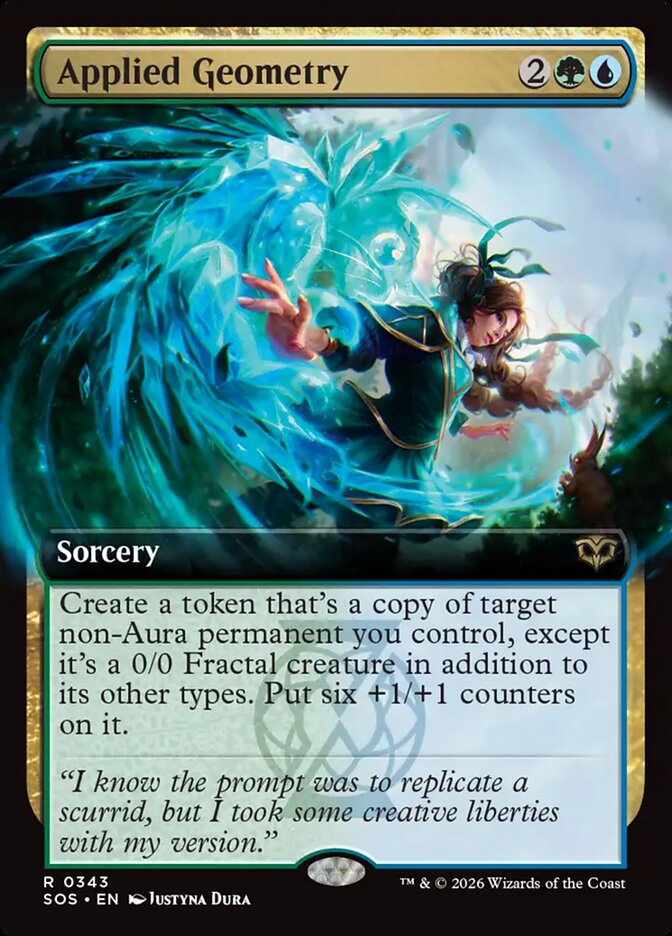 Applied Geometry Secrets of Strixhaven Extended Art #343Card Front