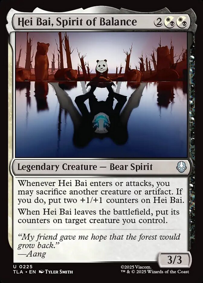 Hei Bai, Spirit of Balance Avatar The Last Airbender #225 MTG Single Card Front
