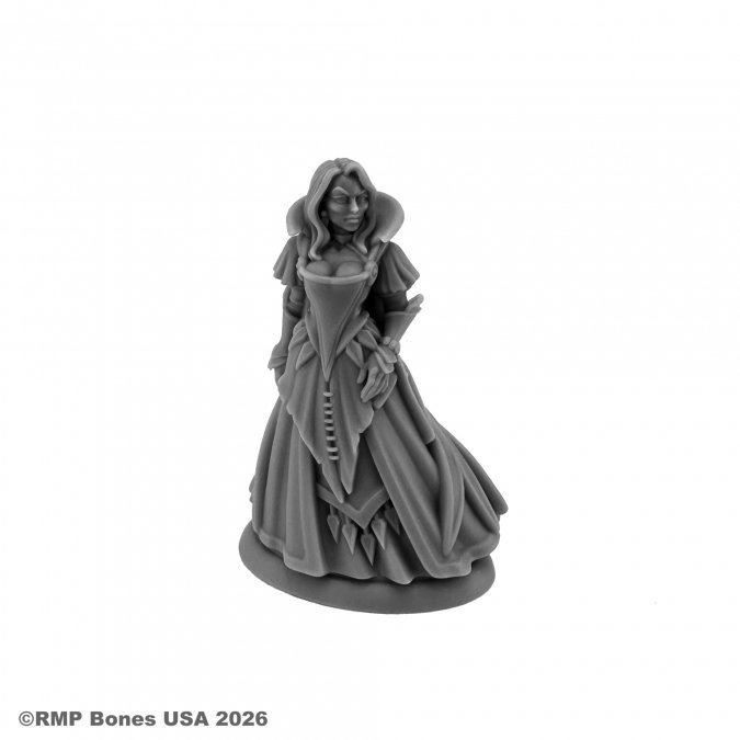 07199 Adrasteia Winterthorn female vampire Reaper Miniatures Dungeon Dwellers 25mm heroic scale unpainted fantasy miniature.