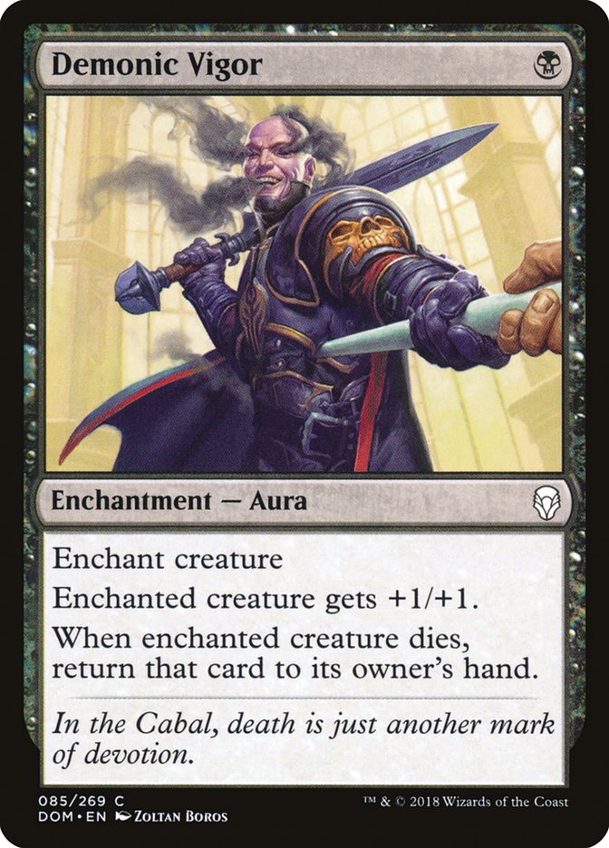 Demonic Vigor Dominaria #085