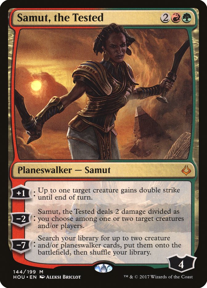 Hour of Devastation Samut, the Tested #144 Card Front