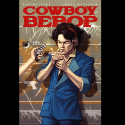 Cowboy Bebop #1 from Titan Comics by Dan Watters with art by Lamar Mathurin and cover art C by Claudia Ianniciello