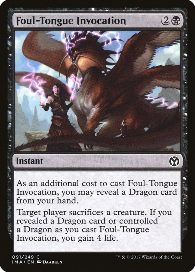 Foul-Tongue Invocation - Iconic Masters #091