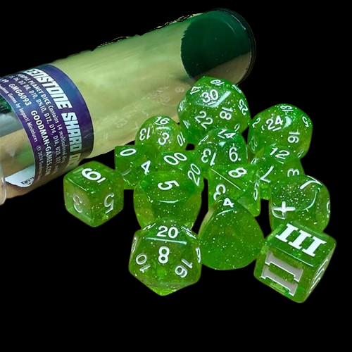 Greenstone Shard Purple Planet Dice