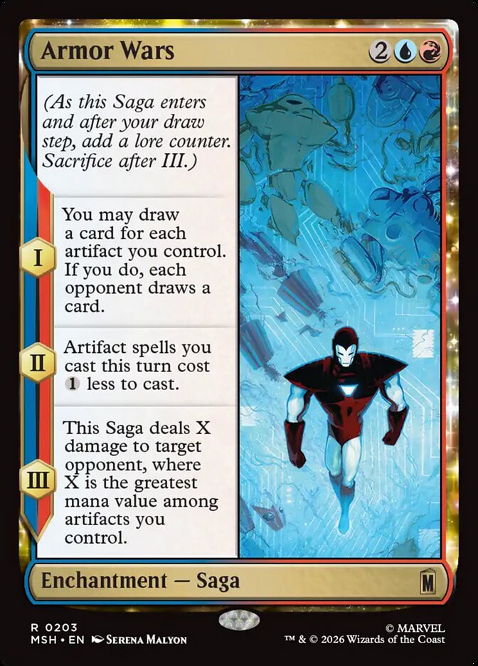 Marvel Superheroes Armor Wars Card Front