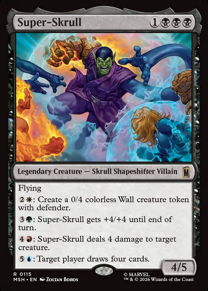 Marvel Superheroes Super-Skrull Card Front