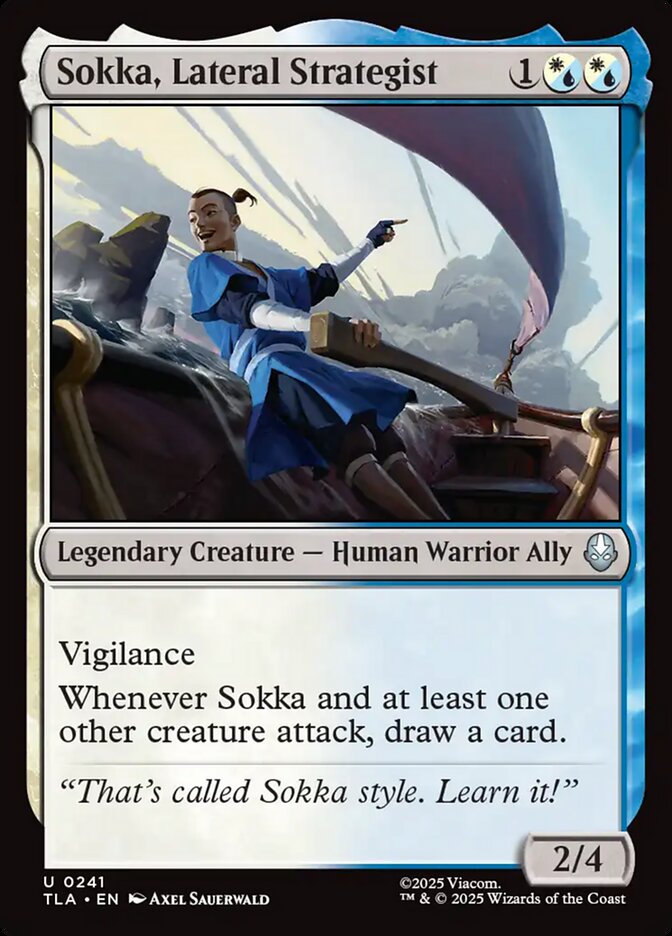 Sokka, Lateral Strategist Avatar The Last Airbender #241 MTG Single Card Front