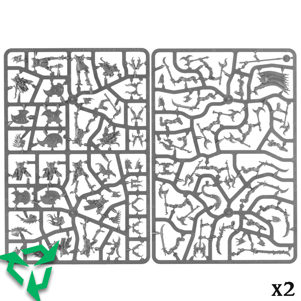 10x Tzaangors On Sprue