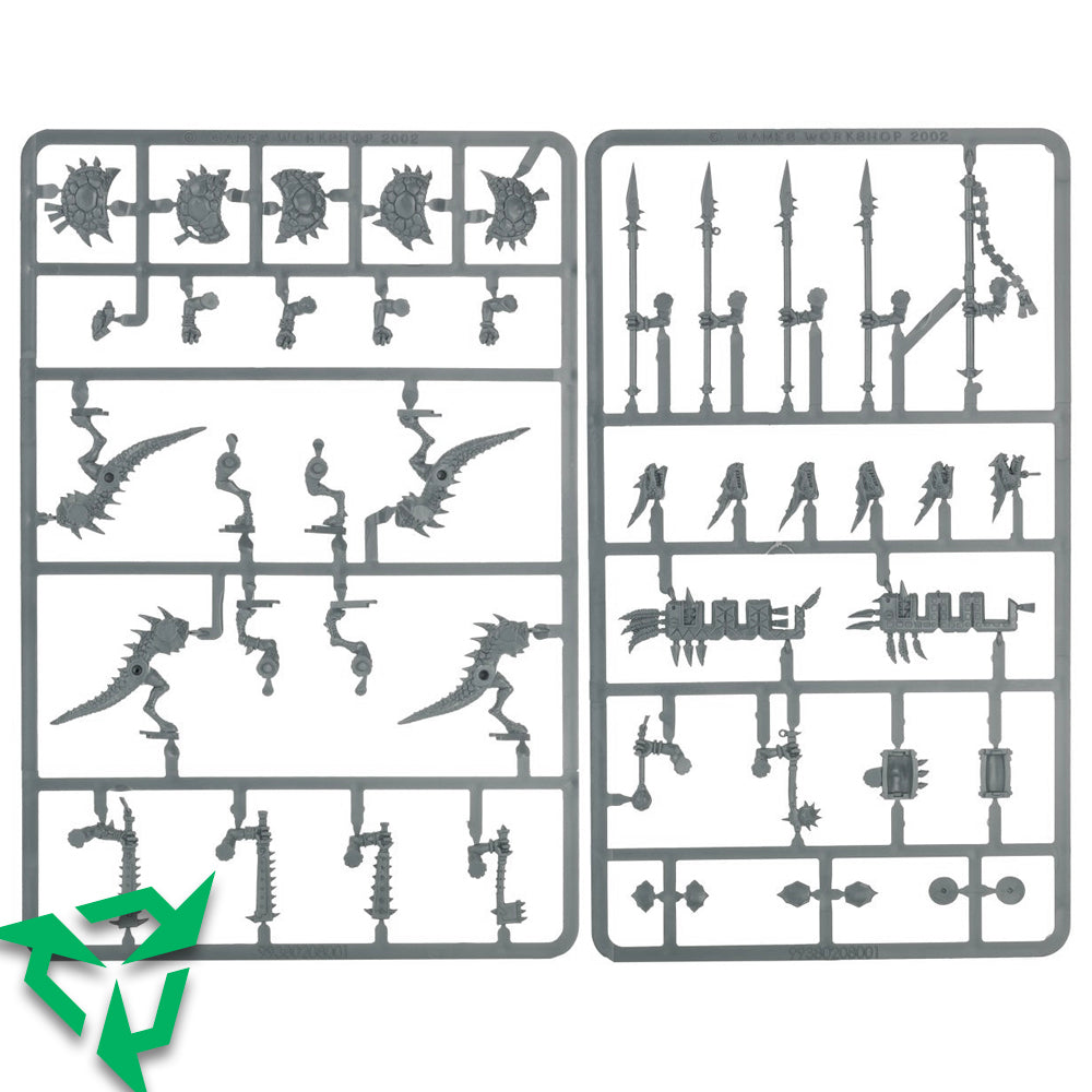 On Sprue 8x Seraphon Saurus Warrios