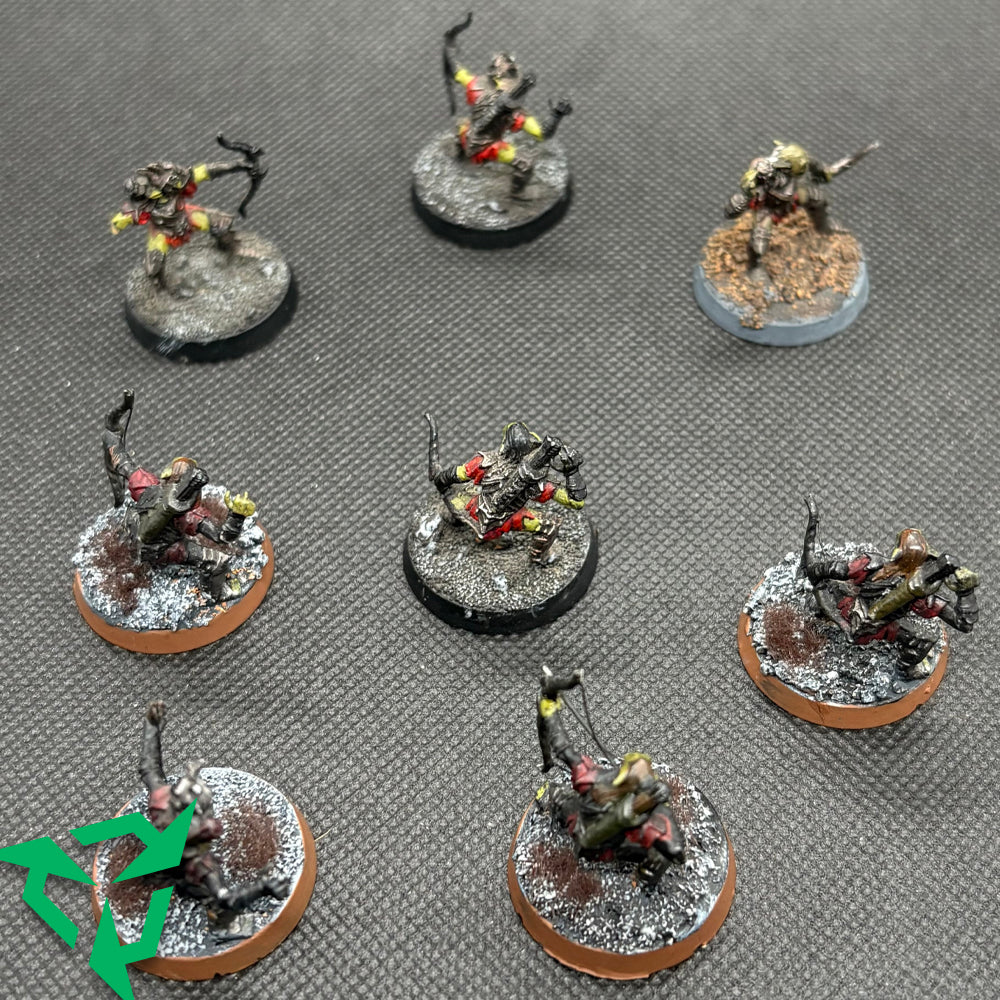 Pre-Painted Moria Goblin Archers for Middle-Earth Strategy Battle Game - Rear View