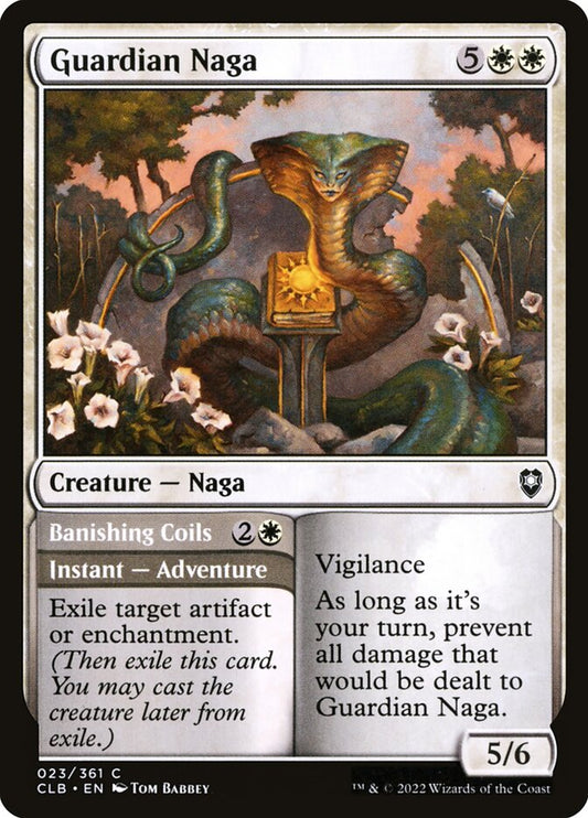 Guardian Naga // Banishing Coils...
