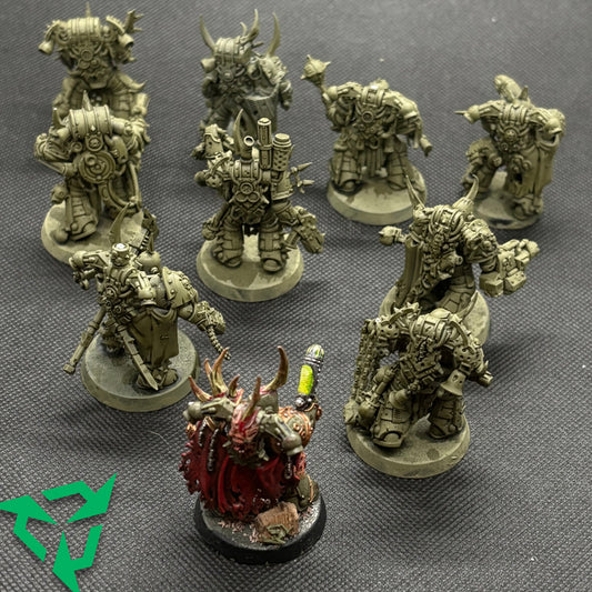 10 Part Painted Plague Marines