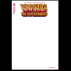 Vampirella Vs The Superpowers #1 by Dynamite Comics written by Dan Abnett with blank authentix Cover G.