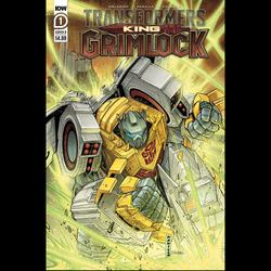 Transformers King Grimlock #1 by IDW Comics written by Steve Orlando with artist Agustin Padilla and cover B by Agustin Padilla.