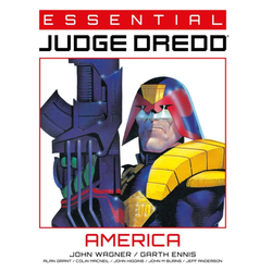 Essential Judge Dredd: America Science Fiction graphic novel by John Wagner.