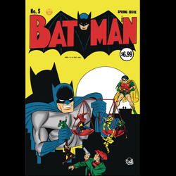 Batman #5 facsimile edition with cover art A from DC written by Bill Finger with art by Bob Kane, Jerry Robinson and George Roussos