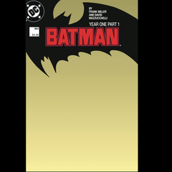 Batman #404 Year One Part 1 from DC written by Frank Miller with art by David Mazzucchelli and the blank cover variant.