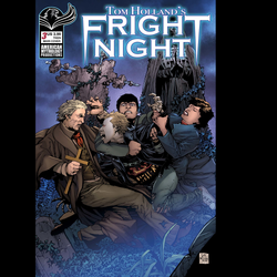Tom Hollands Fright Night #3 from American Mythology Productions by James Kuhoric, Tom Holland, Jason Craig and Neil Vokes with main cover art.