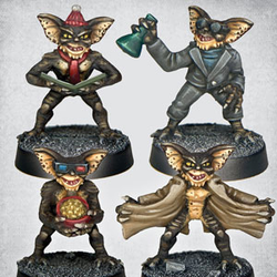 Gribblies 2 by Crooked Dice.&nbsp; A set of four 28mm metal miniatures of critters who you really should not have fed after midnight, making a great edition to your cult classic RPG or tabletop game.&nbsp;
