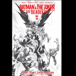 Batman Joker Deadly Duo Enemy Of My Enemy Edition from DC Comics Black Label line by Marc Silvestri and Arif Prianro. 