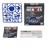 Games Workshop's Warhammer 40,000 Ultramarines Heroes blind box. This blind box contains 1 random space marine and there are 7 different versions to collect.
