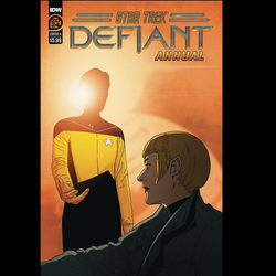 Star Trek Defiant Annual #1 from IDW with cover art A. After the classified information she stole from the Klingon High Council fails to earn back her favour with Romulan intelligence, Commander Sela is forced to take drastic action and turns back the clock-literally. 