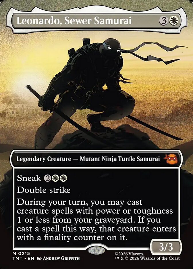Leonardo, Sewer Samurai Borderless Silhouette #215