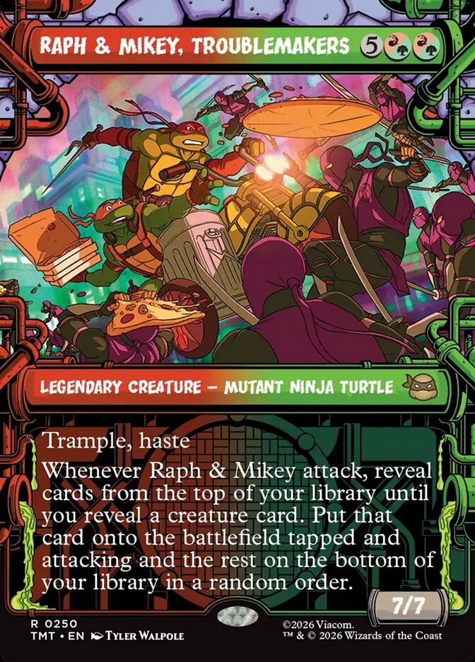 Raph & Mikey, Troublemakers Sewer Frame #250
