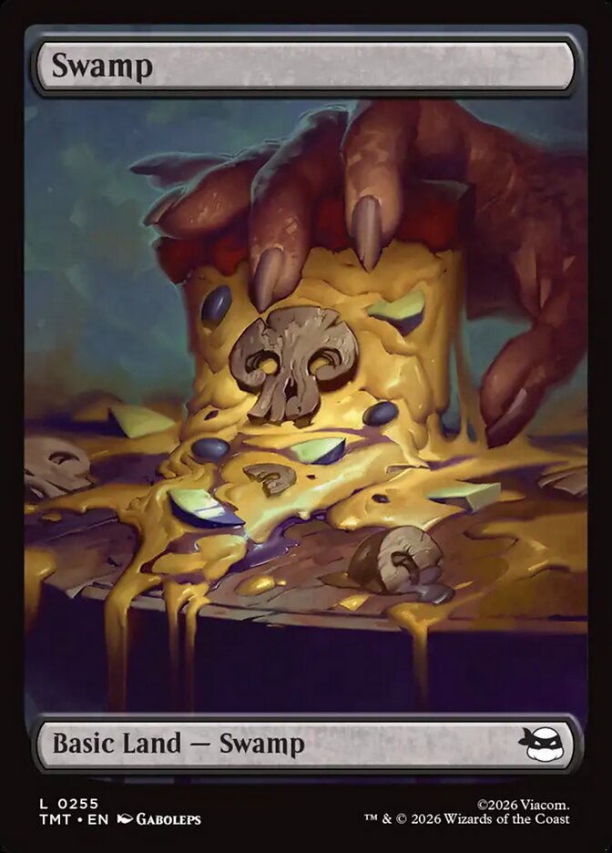 Basic Swamp Pizza Full Art #255