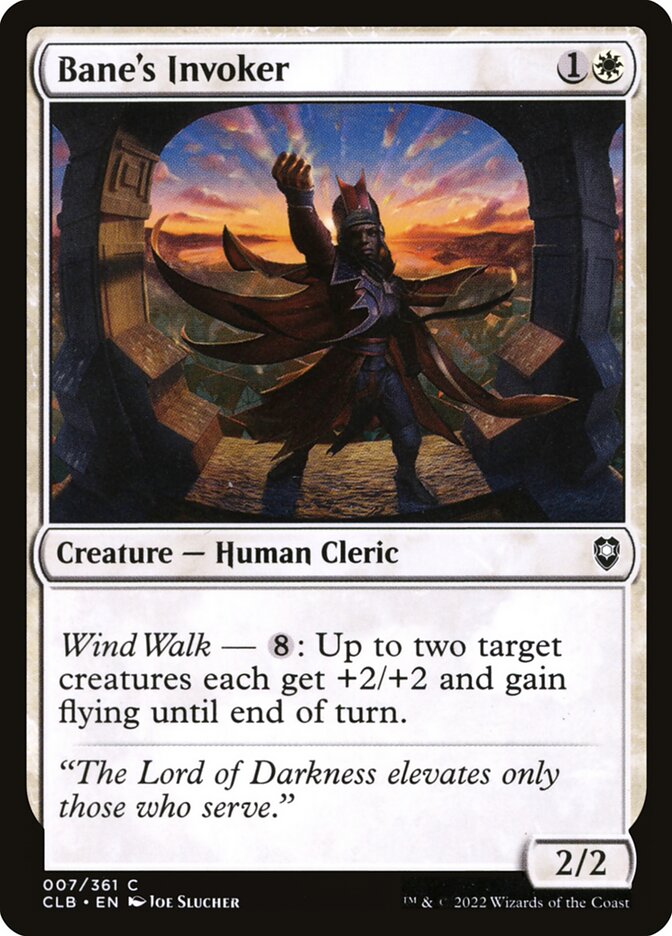 Bane's Invoker - Commander Legends #007 Card Front