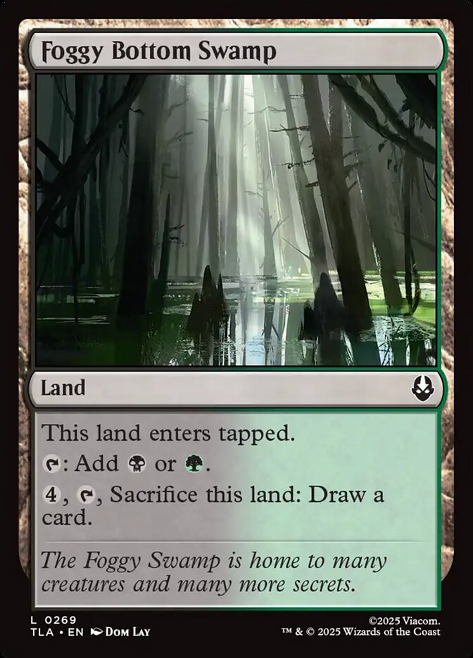 Foggy Bottom Swamp Avatar The Last Airbender #269 MTG Single Card Front