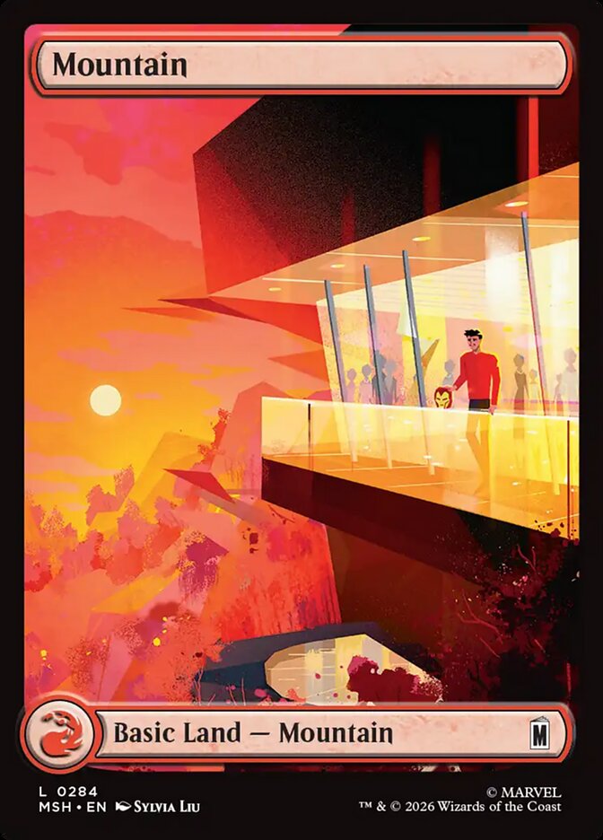 Marvel Superheroes Mountain Card Front