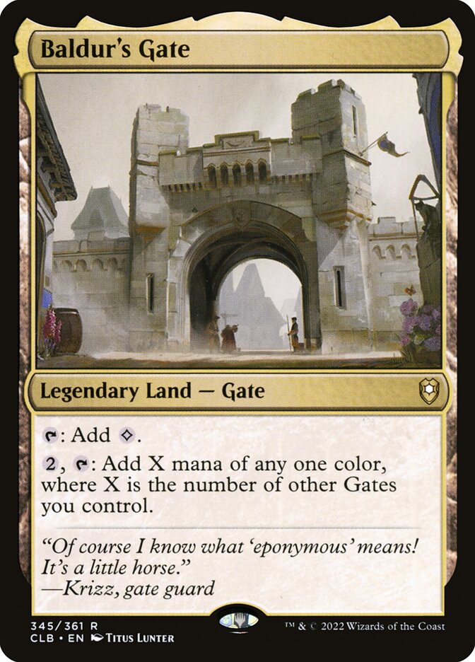 Baldur's Gate - Commander Legends #345 Card Front