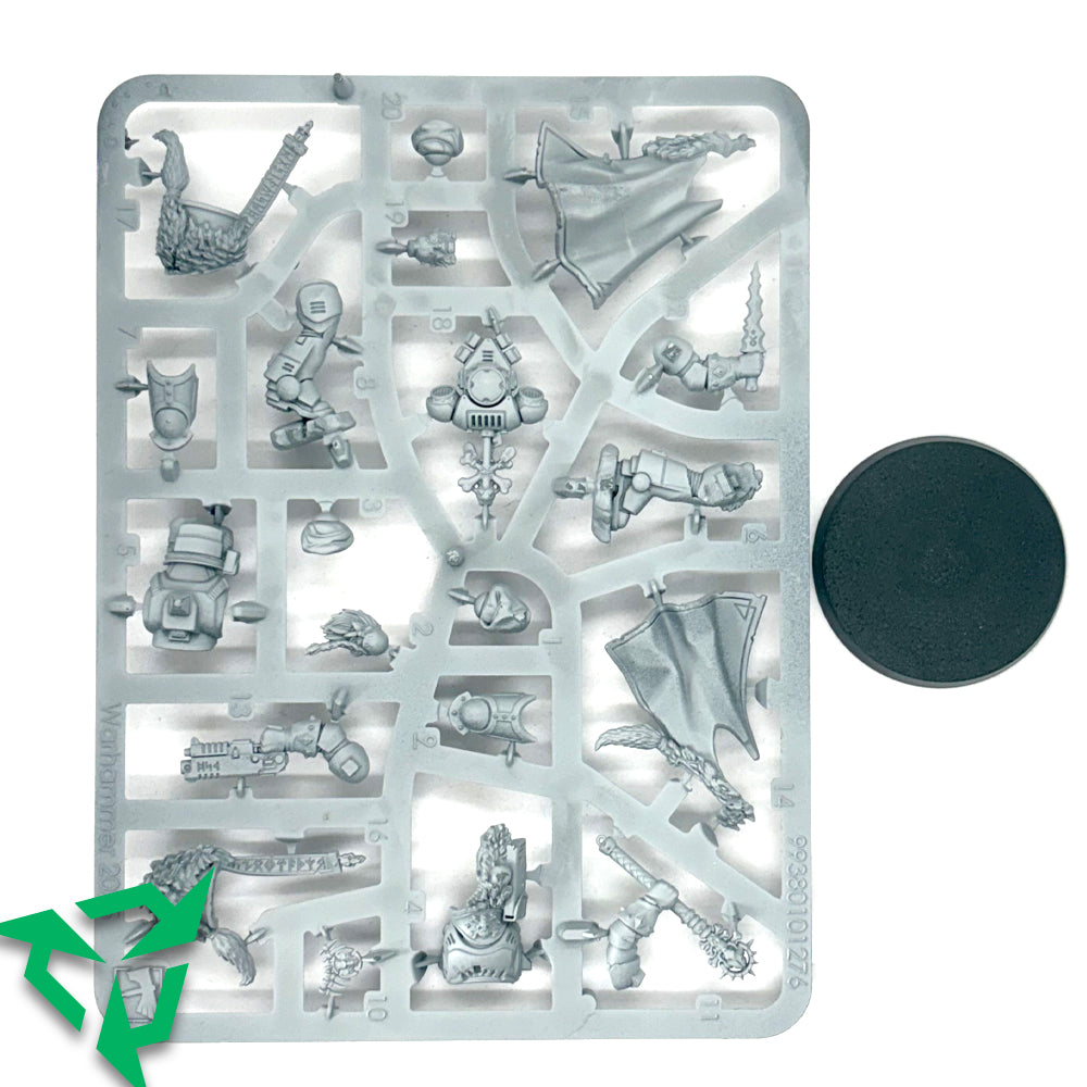 Grey Primed Space Wolves Wolf Priest - On Sprue