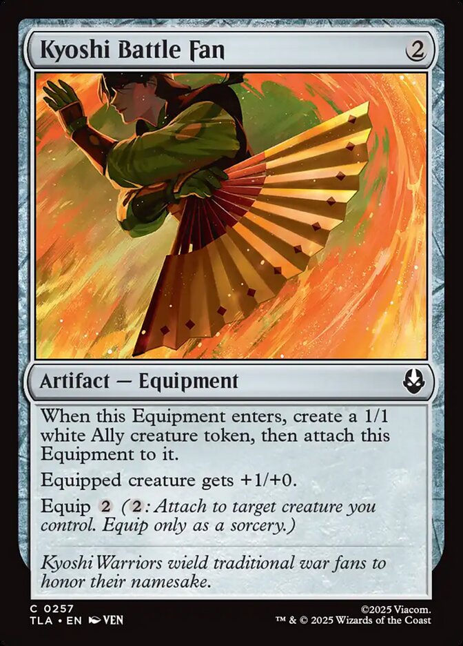 Kyoshi Battle Fan Avatar The Last Airbender #257 MTG Single Card Front