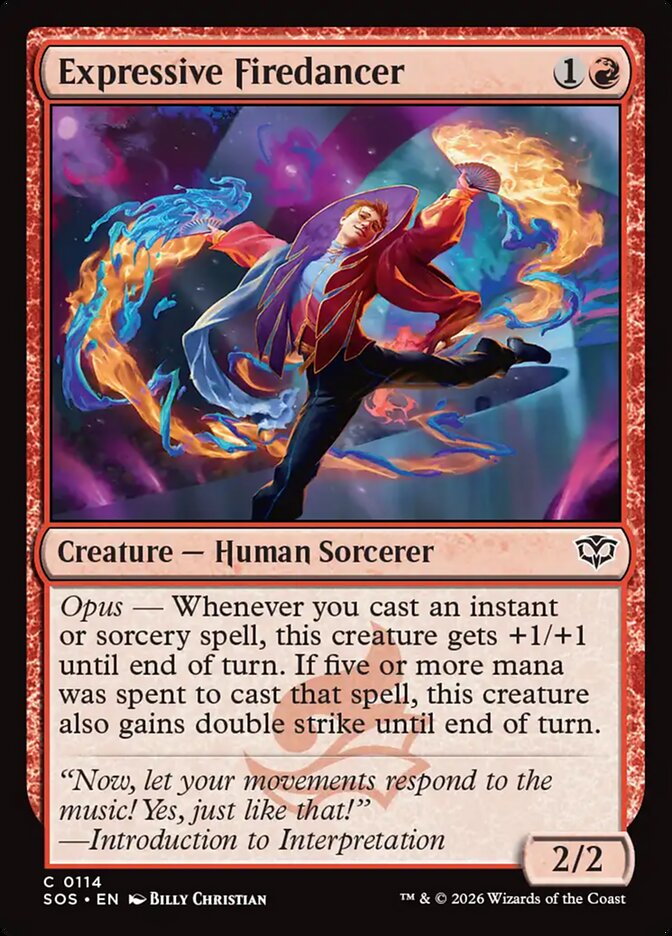 Expressive Firedancer Secrets of Strixhaven #114Card Front