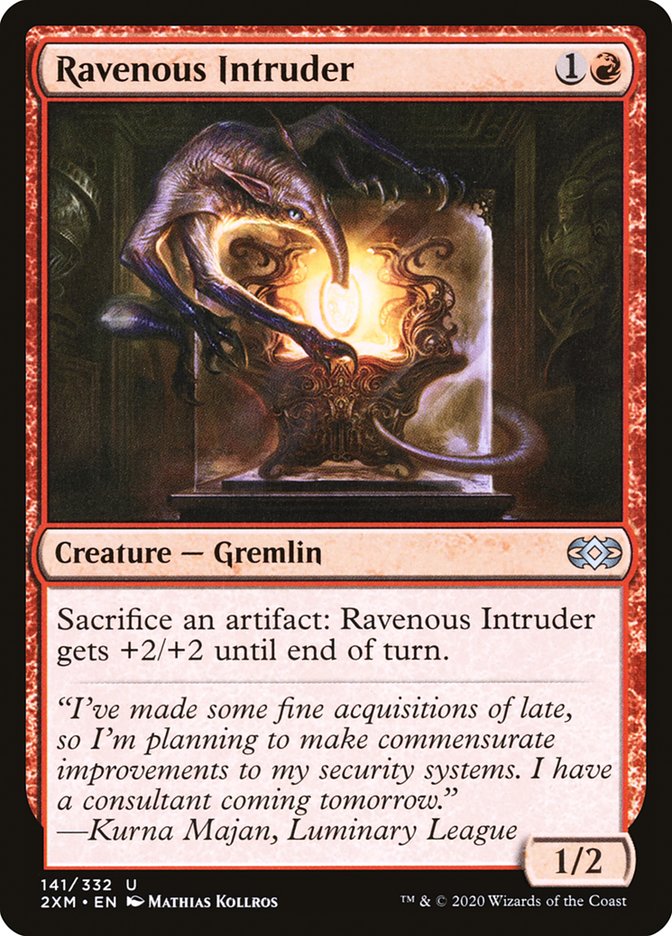 Ravenous Intruder Double Masters #141 Card Front