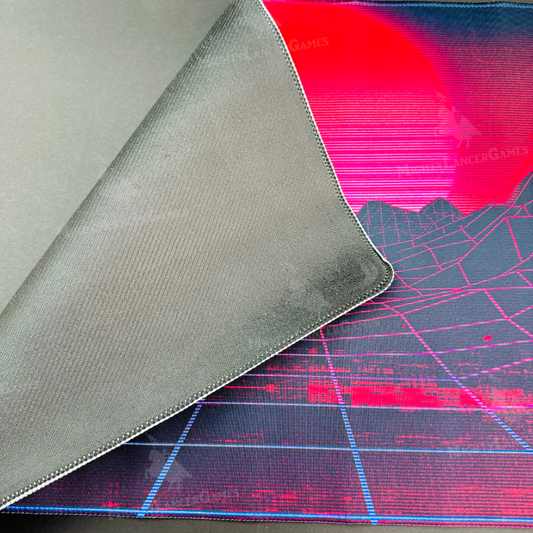 Retrowave Mountains Playmat - 1UP