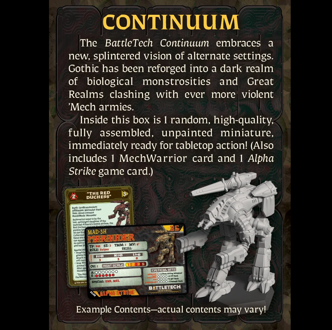 Battletech Gothic Salvage - Blind Box