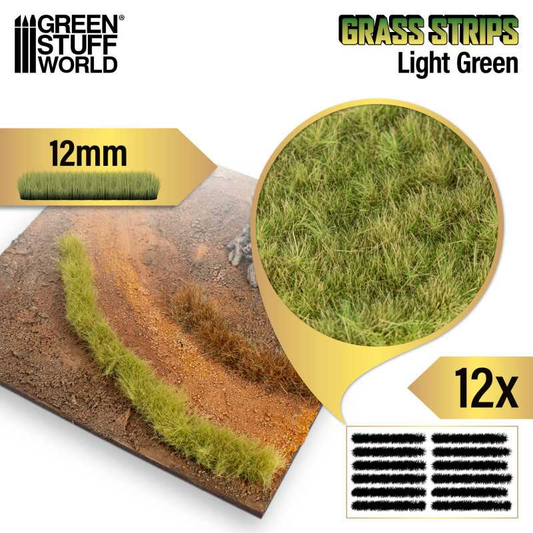 Light Green Grass Strips 12mm - ...