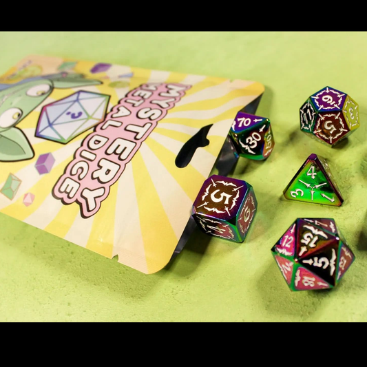 Metal Mystery Dice Set. A surpri...