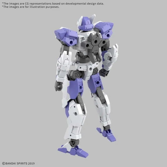Model kit of a robot with white,...