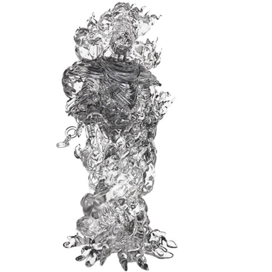 Semi-transparent unpainted minia...