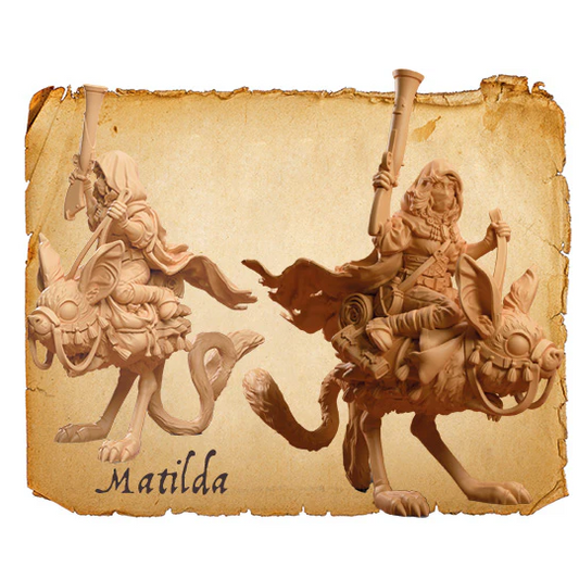 Moonstone Matilda mounted resin ...